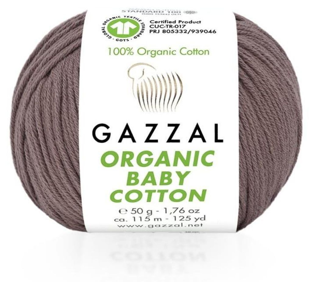 Gazzal Organic Baumwolle 433 Wolle Strickwolle Häkelwolle Produktbild 