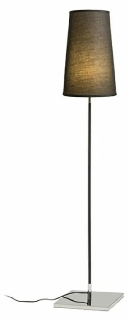 Lampe sur Pied Design LULU 230V avec LED 8W E27 - Finition Noir Chrome