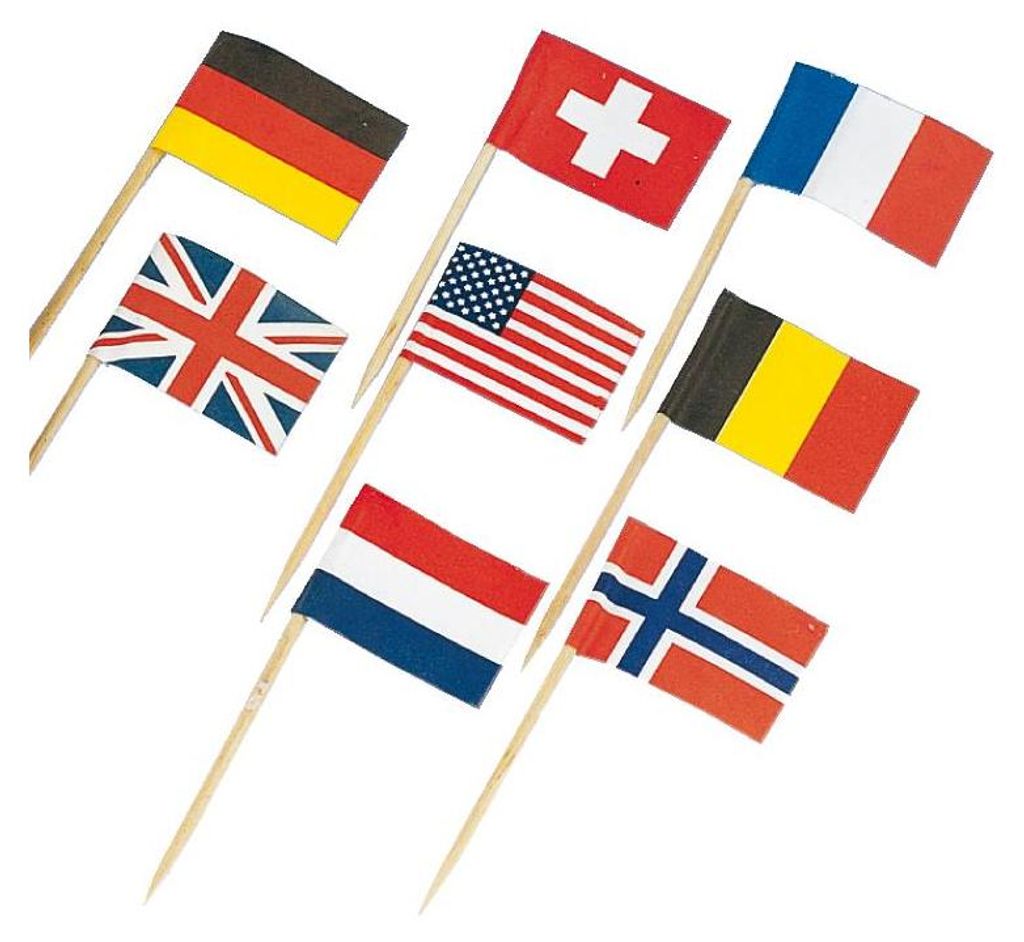 Flaggenspieße International 30 Stück