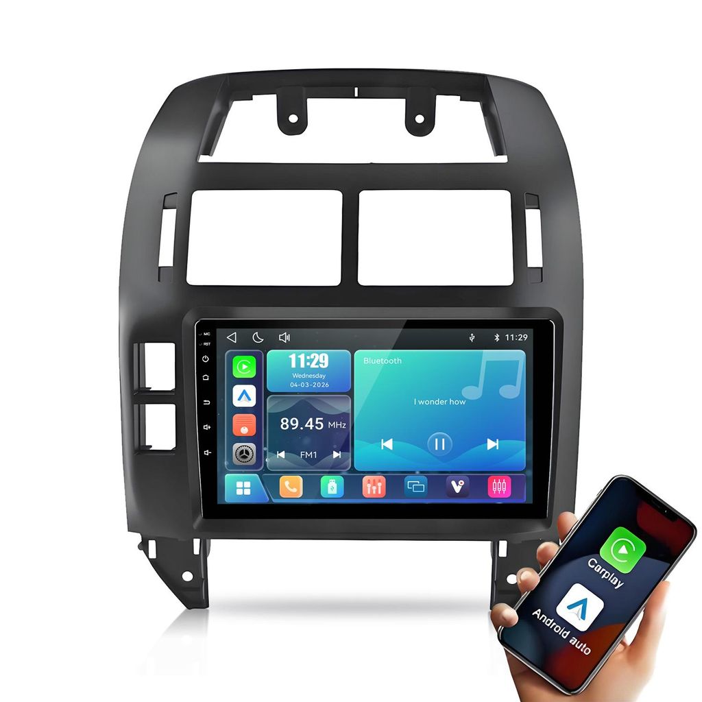 Autoradio compatible avec CarPlay et Android Auto, adapté Image du produit 