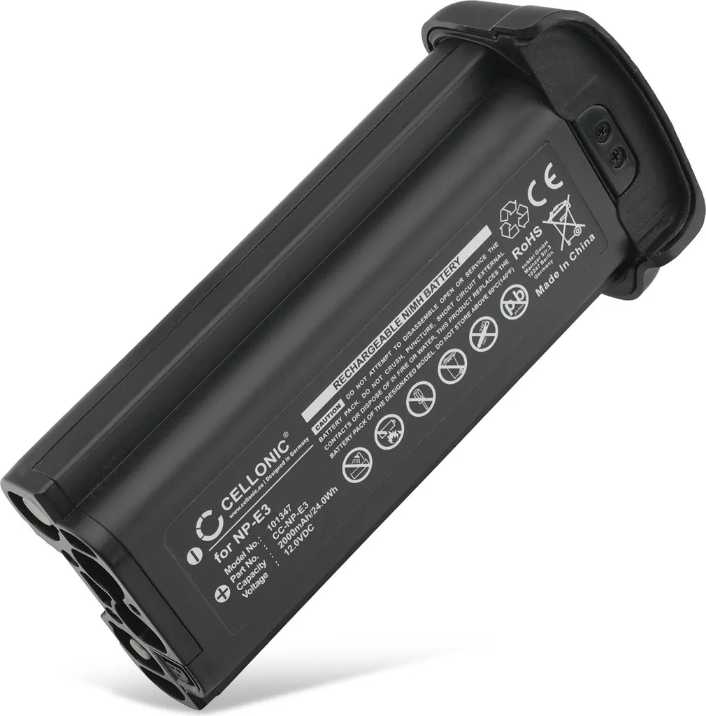 Ricambio Batteria NP-E3 per Canon EOS 1Ds e 1D Mark II - 2000mAh