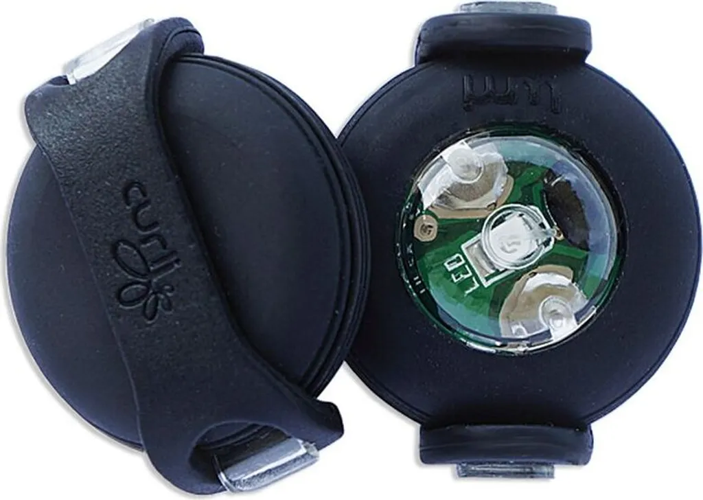 Luci LED per Cani CURLI Luumi | Sicurezza Nera per Passeggiate Serali