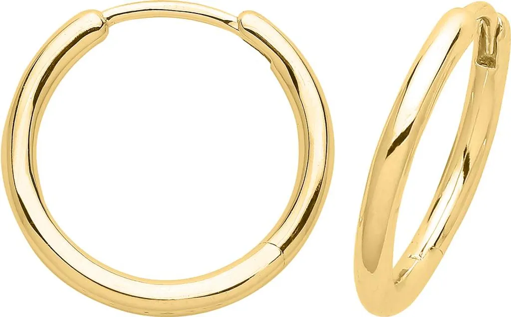 Boucles d'Oreilles Quotidiennes Argent 925 de 14mm Modèle TRS32935