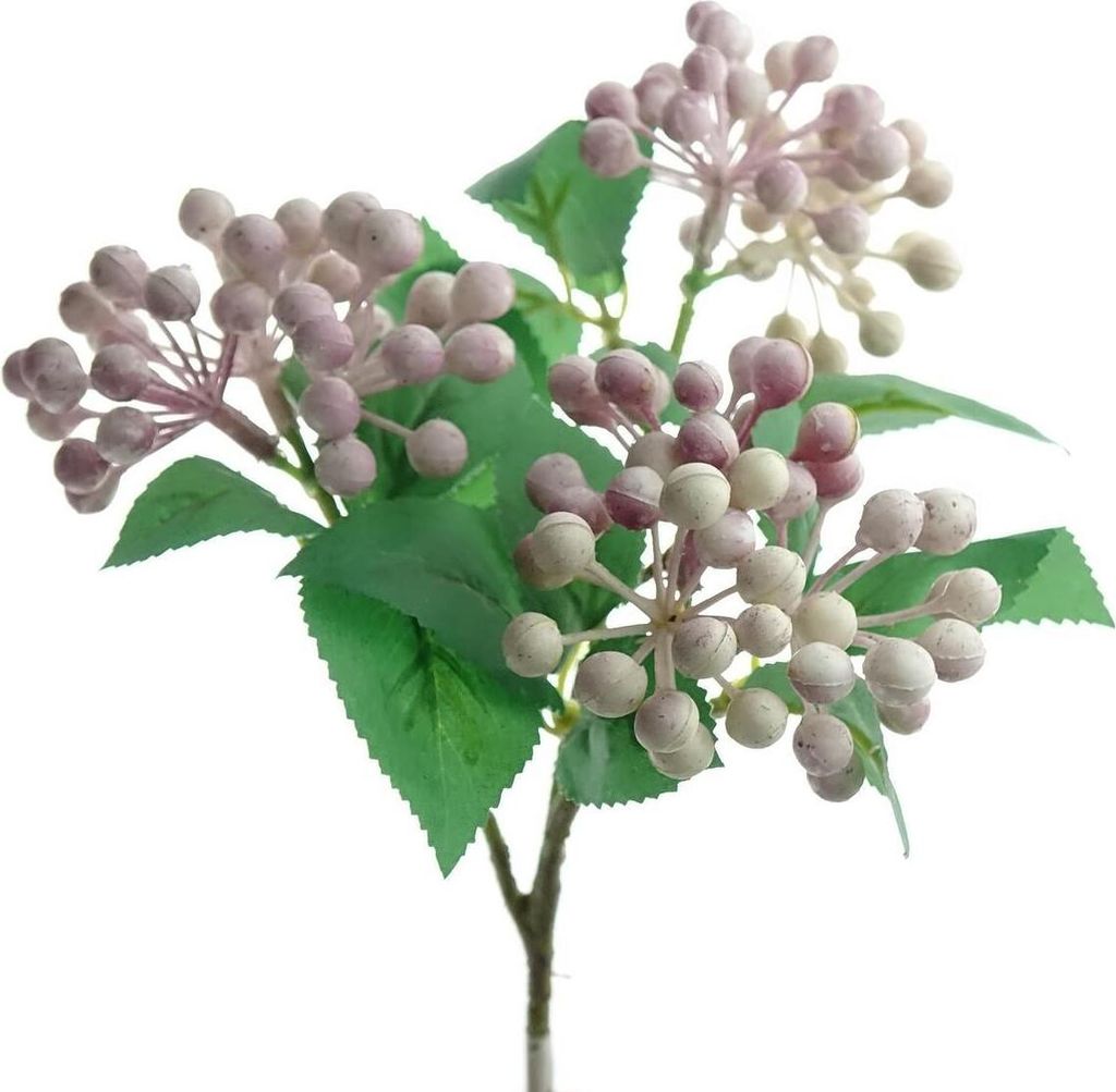 DEKO FLORALE Beerenzweig Rosa 36 cm - Kunstblumen