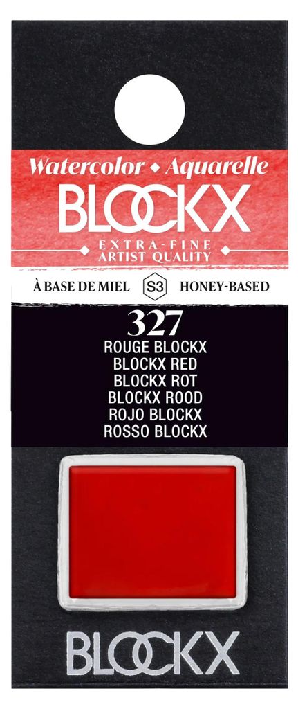 Blockx 3x Aquarellfarbe, Blockx Rot - 1/2 Näpfchen 1,5ml - Rot Blockx 41327BXC