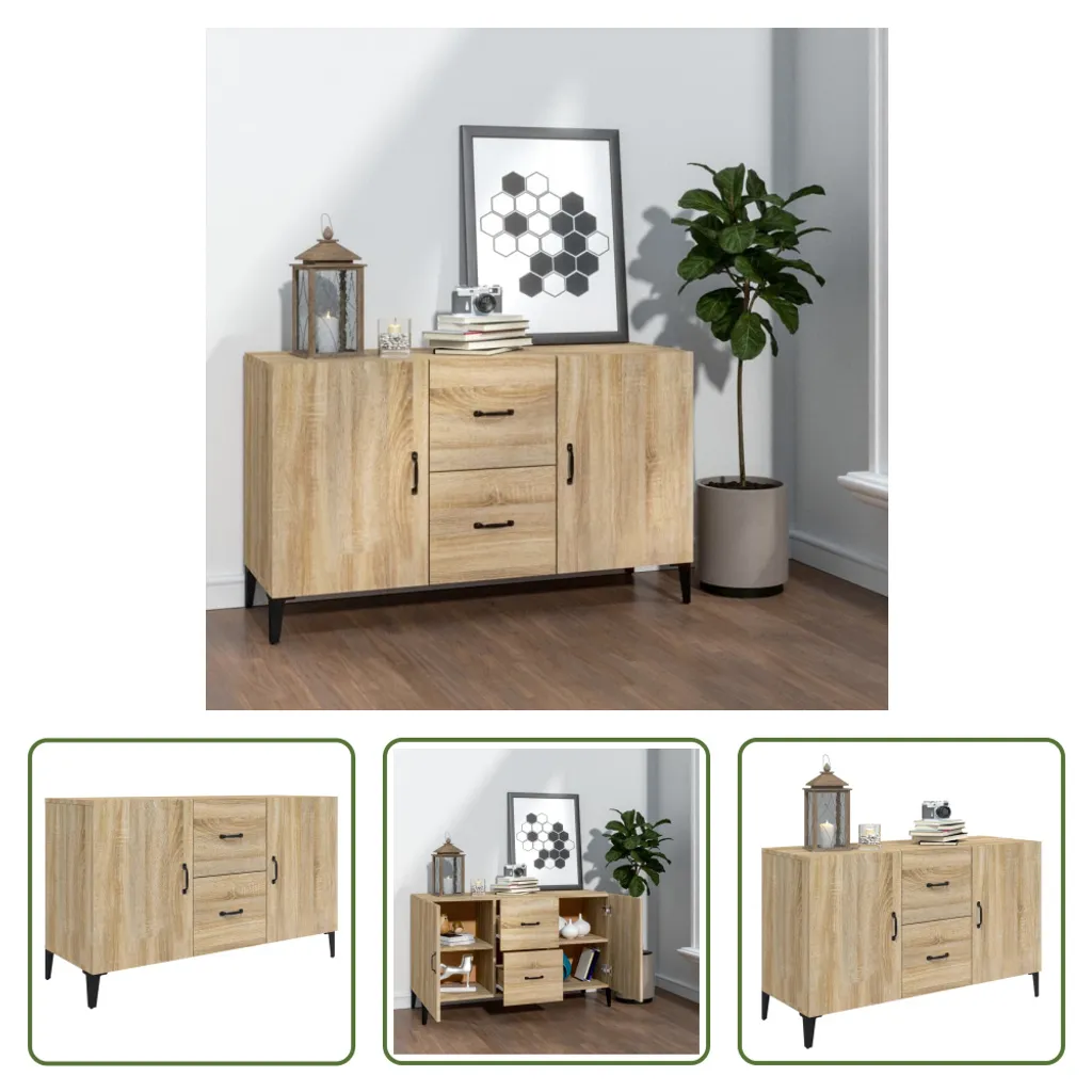 Sideboard Rovere Sonoma 100cm The Living Store | Arredo Nordico Moderno - 10