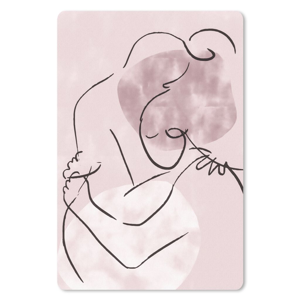MuchoWow® Mauspad Mousepad Menschen - Pastell - Liebe - Produktbild 