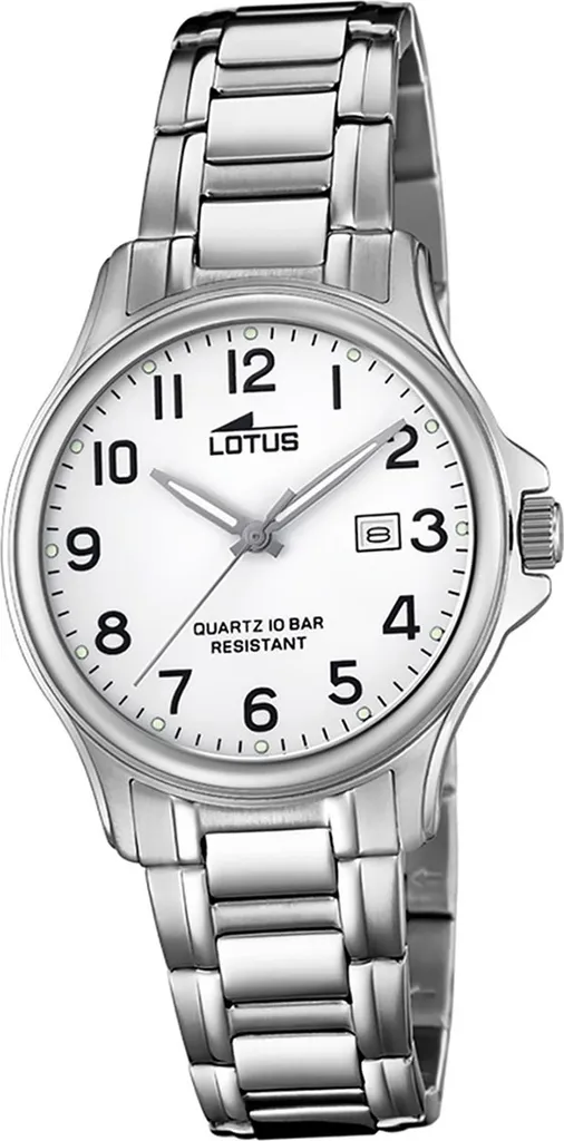 Montre femme élégante en acier inoxydable argenté et durable