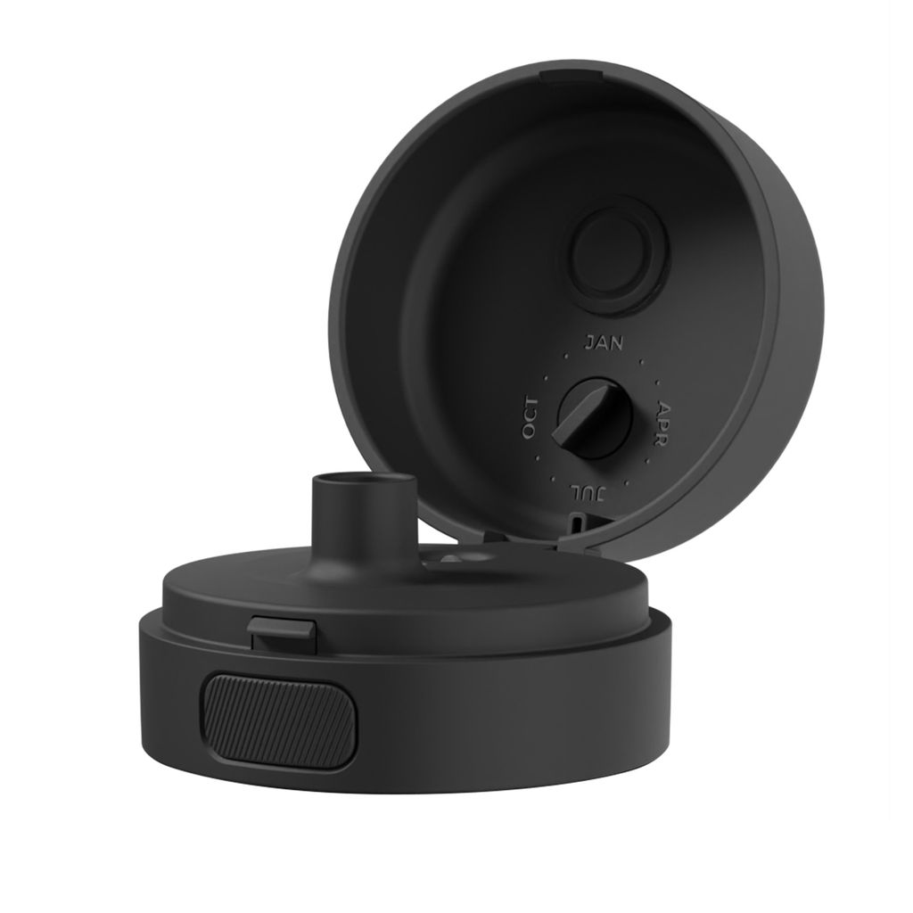 Wessper B2 Actitex – Ersatzdeckel Flaschenverschluss Schwarz BPA-frei für B2 Glas Tritan Edelstahl