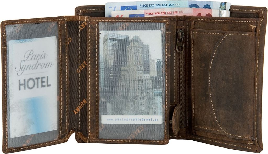 Greenburry Vintage Herren RFID Leder Geldbörse Geldbeutel Produktbild 30