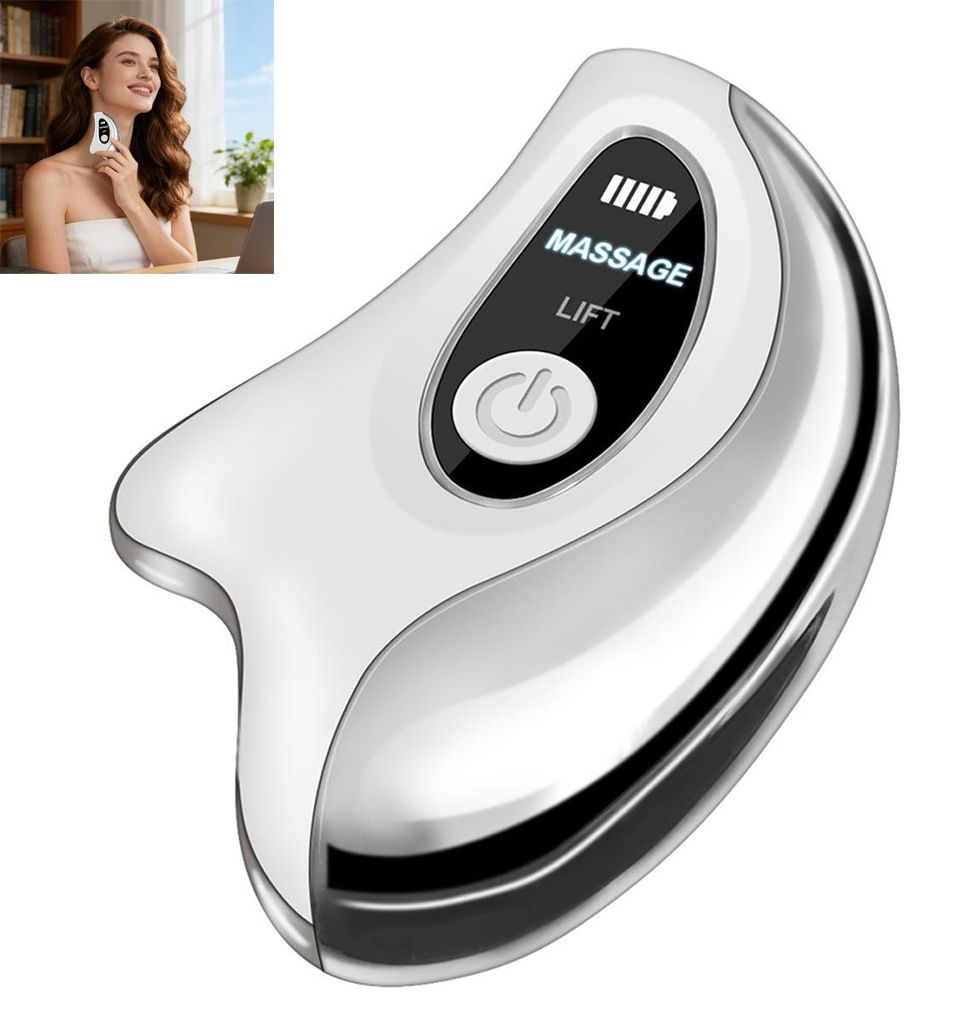 Elektrisches Gesichtsmassagegerät, Gesichts Massagegerät, mit Vibration, Hautstraffung, Entspannung für Zuhause, Reisen, Spa, tägliche Routine