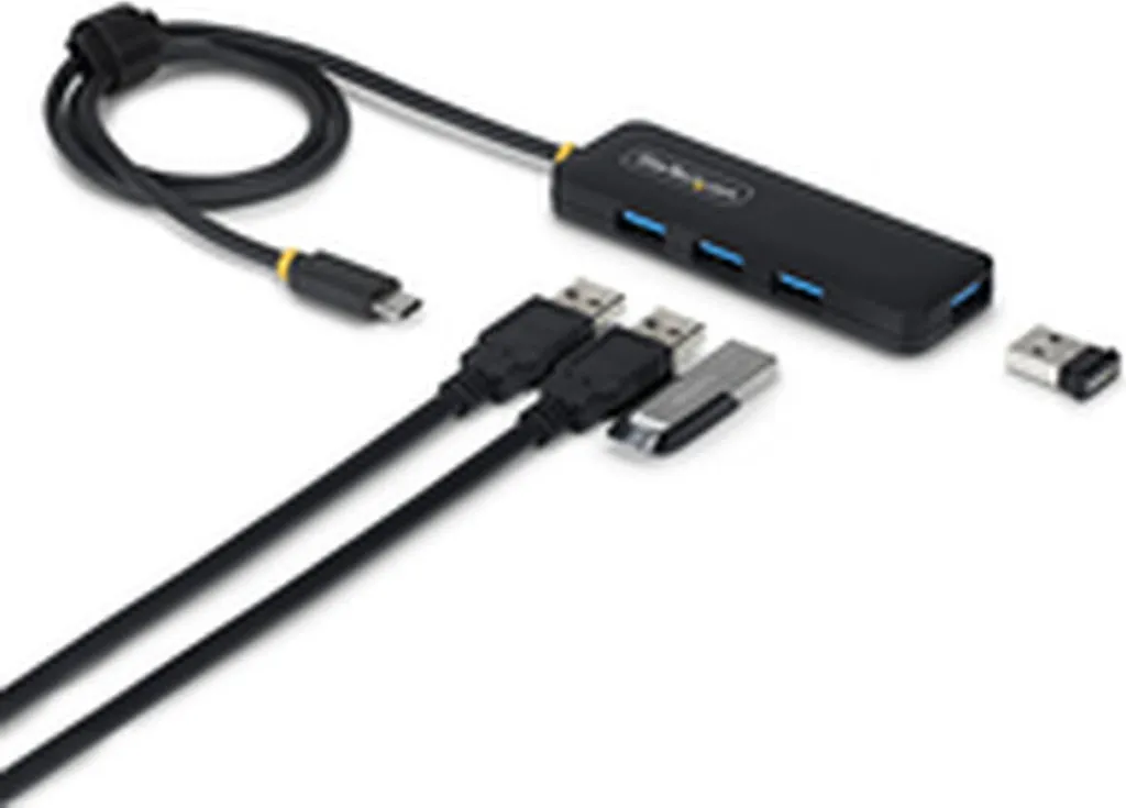 Hub USB-C HB30C4AIB: 4 Porte USB 3.2 con Interruttori Hub USB-C HB30C4AIB: 4 Porte USB 3.2 con Interruttori
