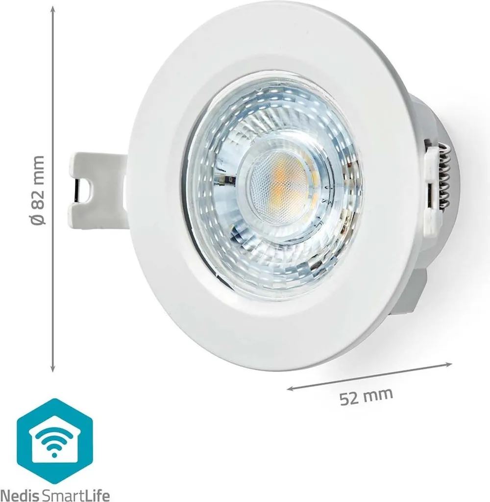 Plafonnier LED Smart Wi-Fi 360 Lumens Blanc Variable Diamètre 52 mm - 5