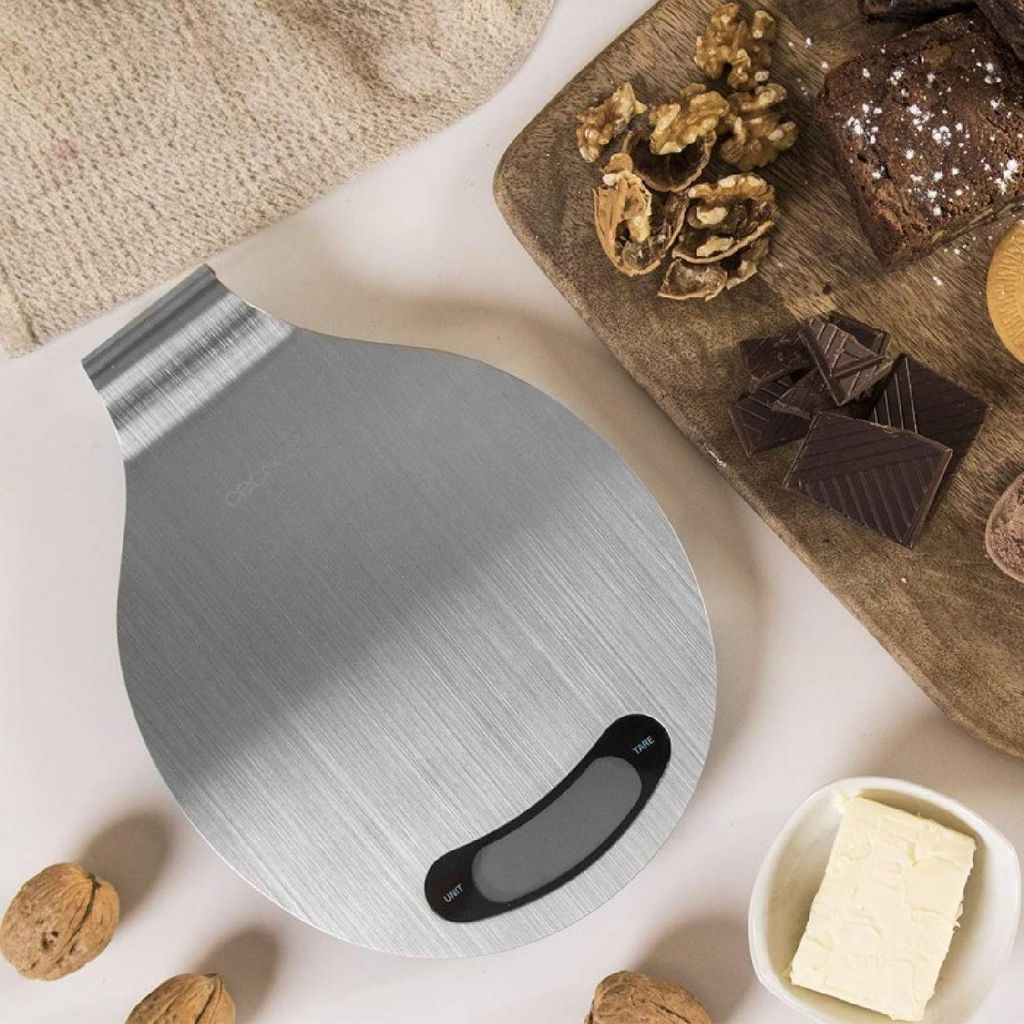 Cecotec Digital Cook Control 10400 Smart Healthy EasyHang, Elektronische Küchenwaage, 8 kg, 1 g, Edelstahl, Arbeitsplatte, Oval