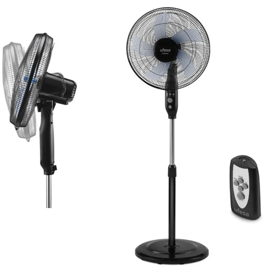 Ventilateur Ufesa 84105610 noir pour chambre et salon bureau silencieux
