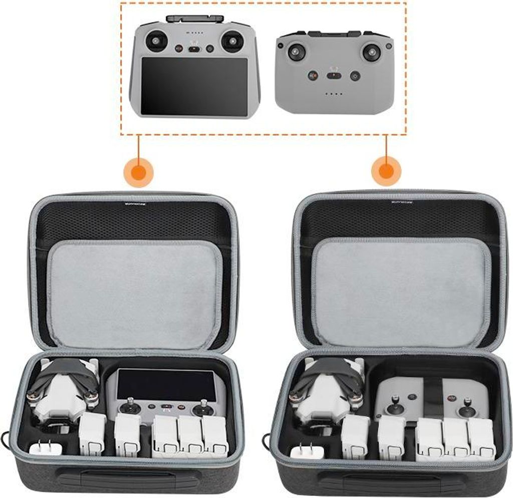 Hartschalenkoffer für DJI MINI 4 PRO - für 6 Akkus - RC 2 / RC-N2