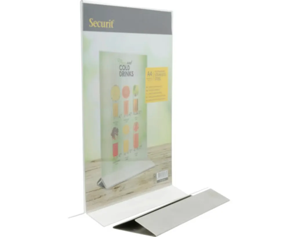 Solution d'affichage stable A4 : présentoir acrylique anti-bascule