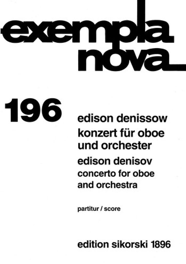 Konzert für Oboe und Orchester Partitur