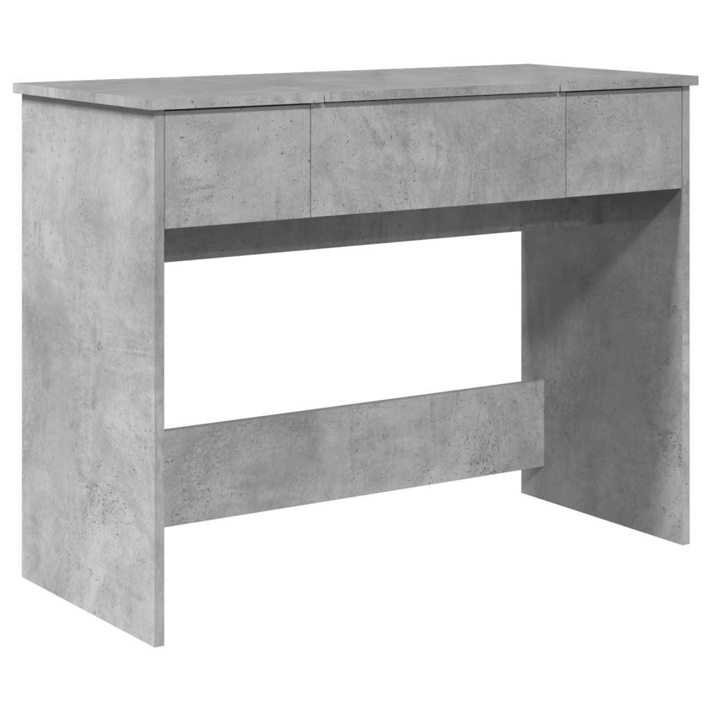 vidaXL Toaletný stolík so zrkadlom betón sivý 100x45x76 cm Obrázok produktu 