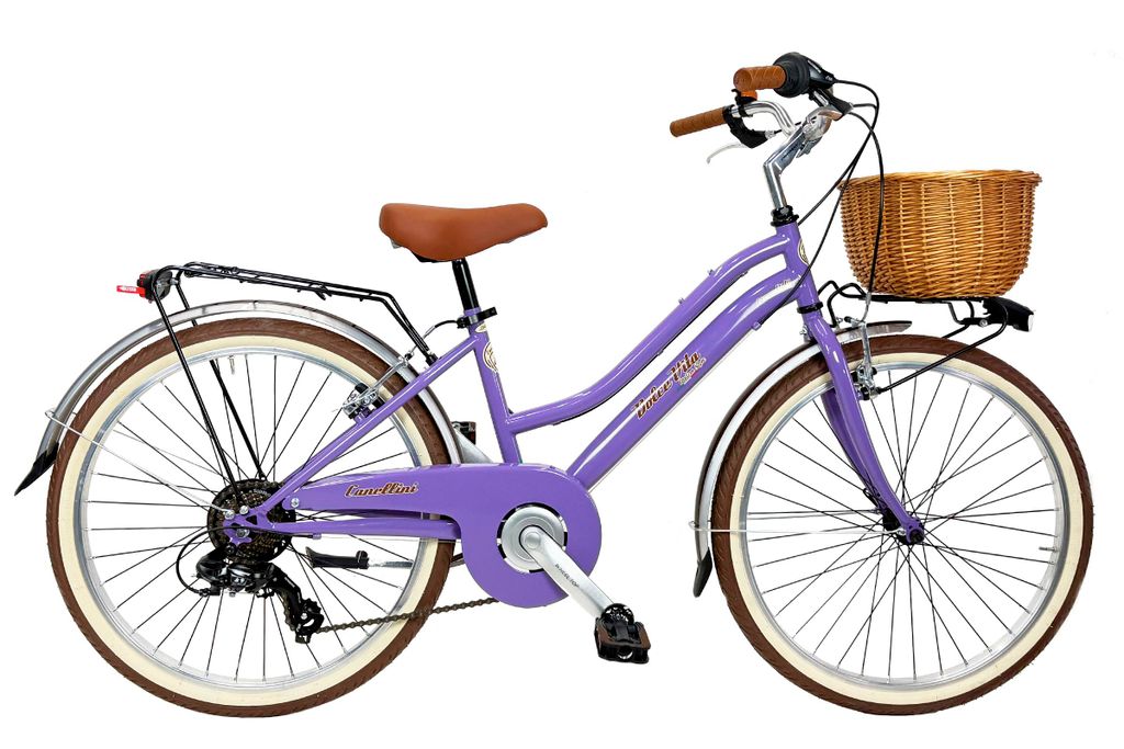 Kinderfahrrad Dolce Vita by Canellini JUNIOR 24" mit Korb - Produktbild 