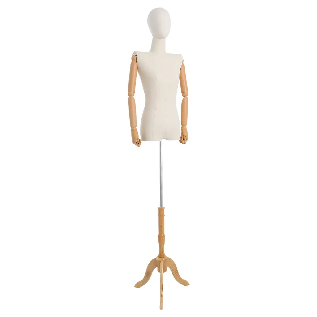 Mannequin femme de vitrine 200 cm avec tête et socle pour exposition