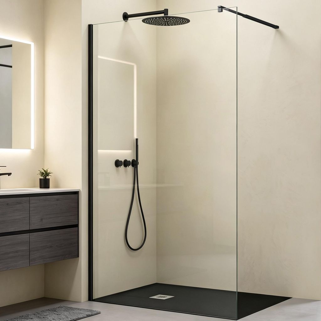 Mai & Mai 130x200cm Walk-In Dusche Duschwand für Dusche Produktbild 