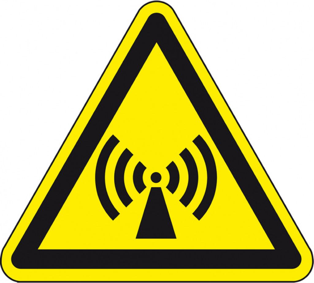 Dreifke Warnschild Warnung v. n. ionisierender Strahlung, ASR/ISO, Kunststof...