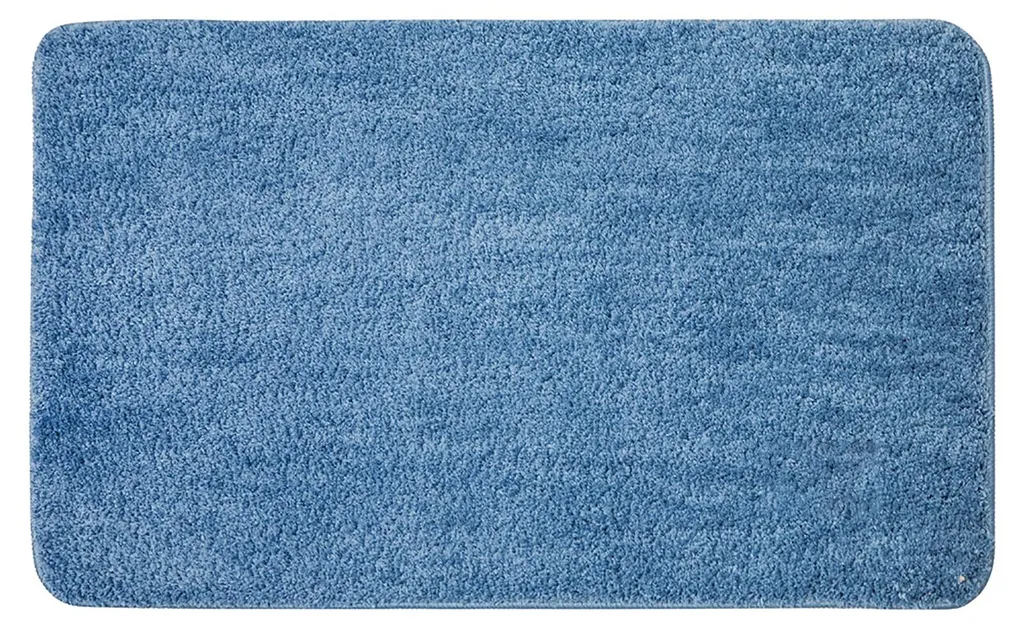 Tapis de sol lavable bleu 40x60 cm avec revêtement arrière antidérapant