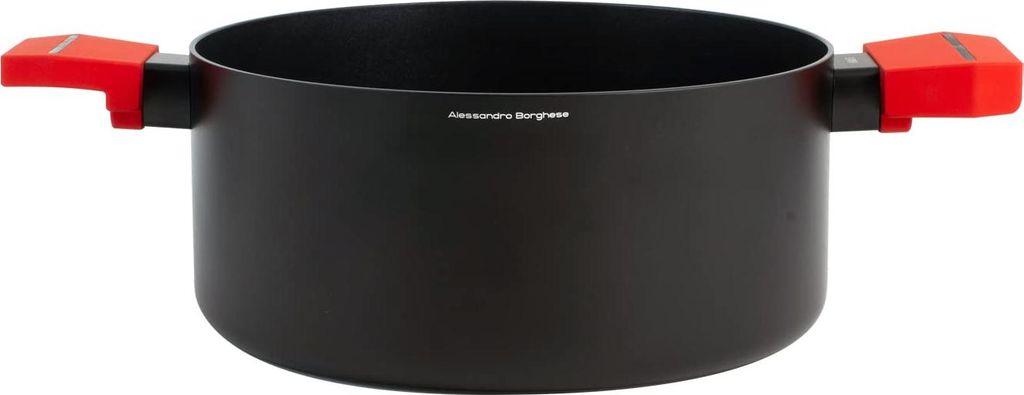 H&H Antihaft-Kochtopf mit 2 Griffen Hot Spot Borghese cm 24