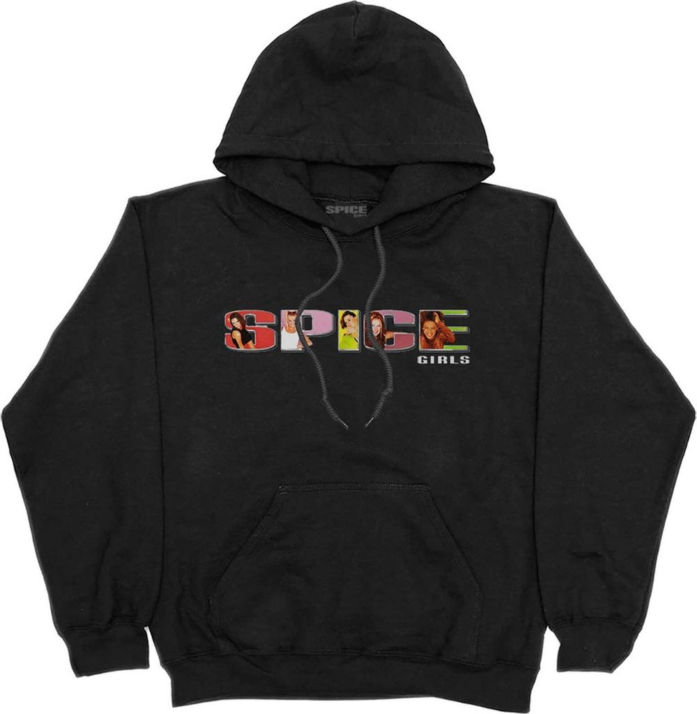 Spice Girls - Kapuzenpullover für Herren/Damen Uni RO4647 (S) (Schwarz)