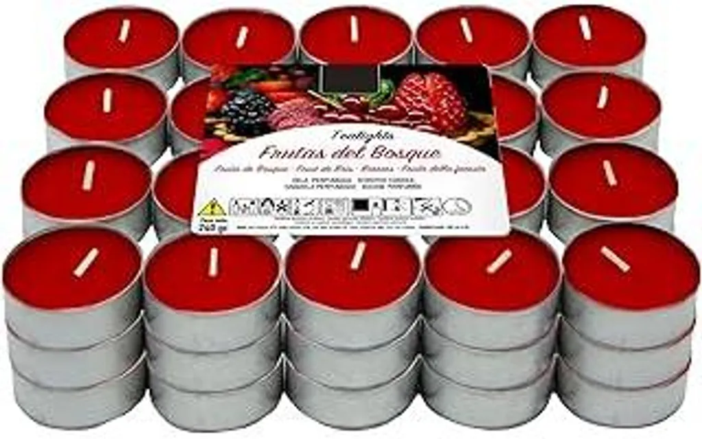 Set 60 Candele Profumate Velas Lumar Bacche - Design Olfattivo Casa