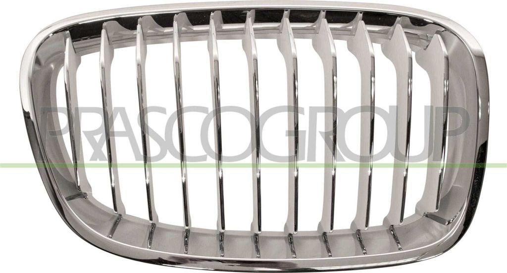 PRASCO BM1232013 Kühlergrill Frontgrill für BMW 1 Schrägheck (F20) Rechts Weiß Chrom