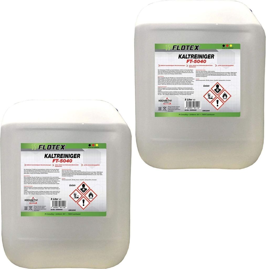 Flotex Kaltreiniger 2x5L Teilereiniger Motorreiniger Produktbild 