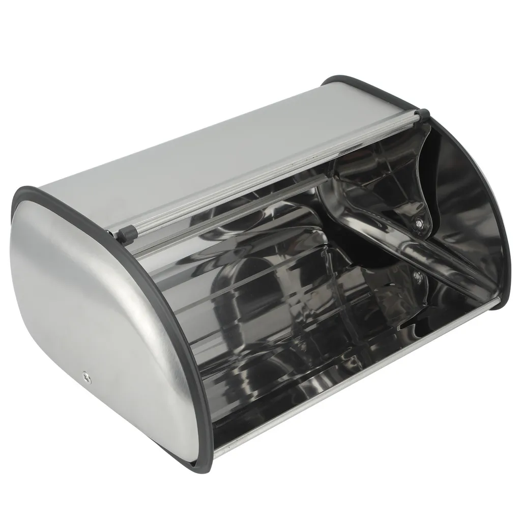 Boîte à pain en métal blanc 34cm - Conservation optimale et design rétro