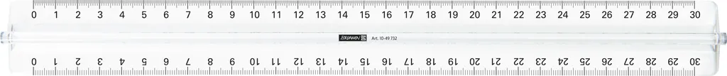 Règle de 30cm Transparente avec Grip Lot de 10 - Matériel Scolaire Pro