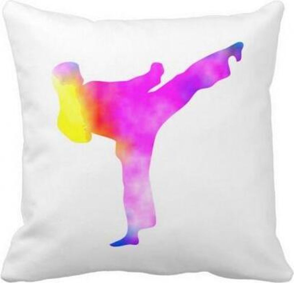 Kissen Aquarell Karate