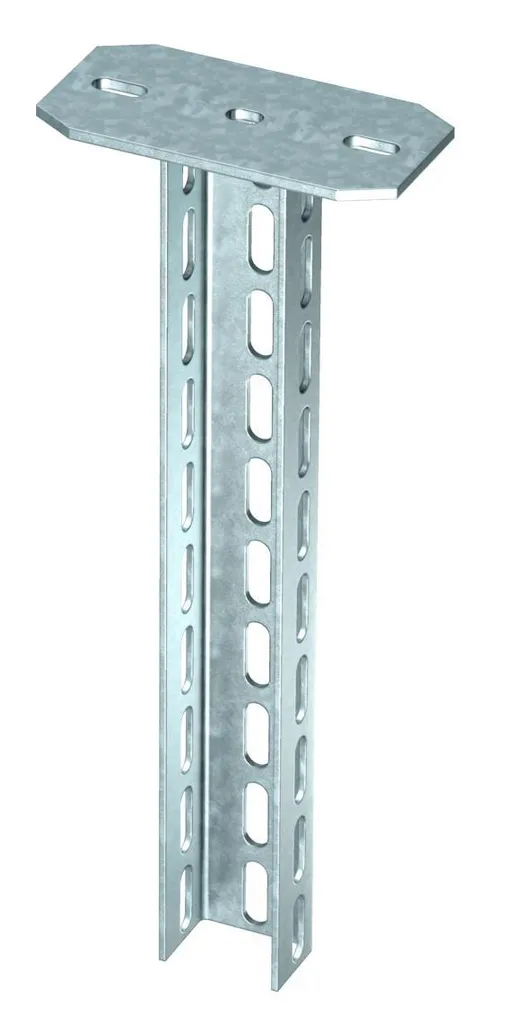 Poteau de suspension en U 70x50x400 mm pour supportage de câbles
