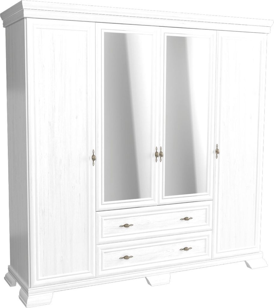 Viertüriger Kleiderschrank 208 cm GREGORIA - Andersen-Kiefer