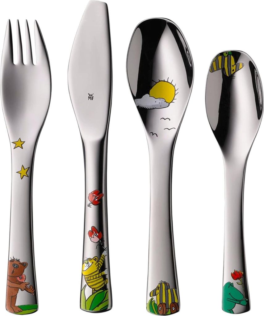 WMF 1294106040 Janosch Kinderbesteck-Set 4-teilig Produktbild 