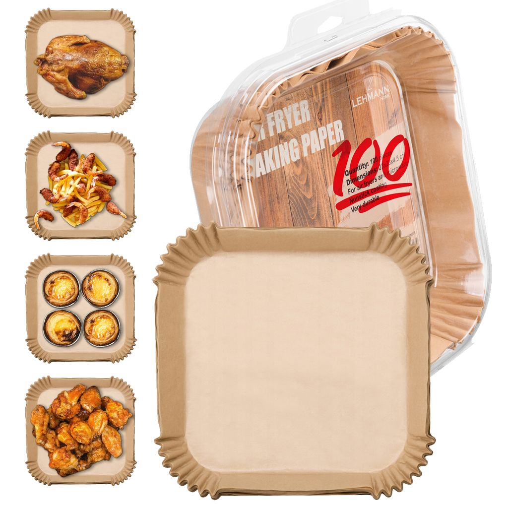 Wkłady do frytkownicy beztłuszczowej Air Fryer papierowe 20 Zdjęcie produktu 