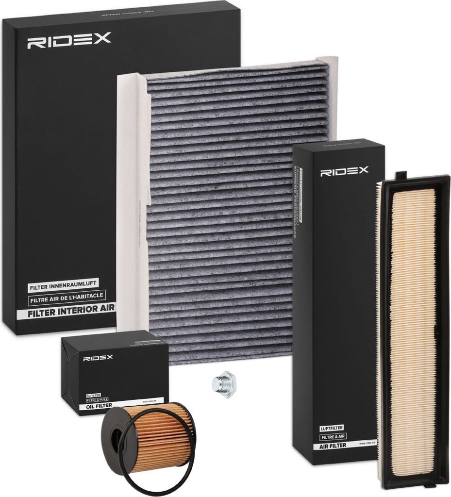 RIDEX Filterset Inspektionspaket Filtersatz passend für PEUGEOT 308 SW I (4E, 4H) 307 CC (3B) 307 (3A/C) 308 I Schrägheck (4A, 4C) 307 SW (3H)
