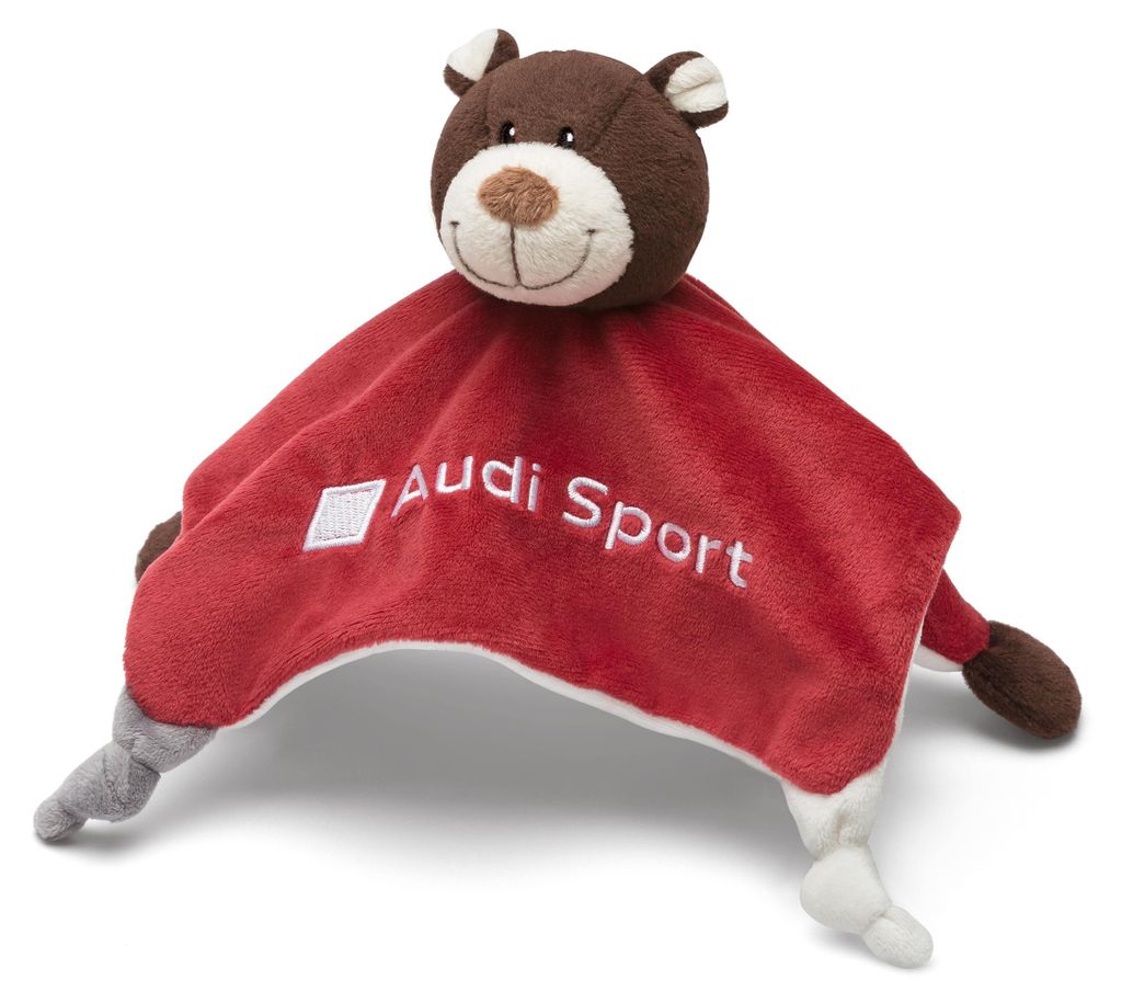 Original Audi Sport PREMIUM Schmusetuch Kuscheltuch Schnuffeltuch Baby – Produktansicht