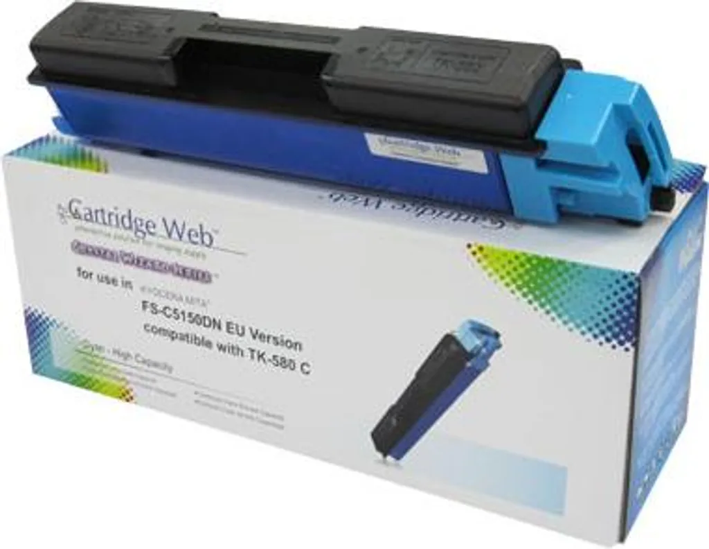 Cartouche Toner Cyan TK-580C Compatible Kyocera TK580 Haute Qualité
