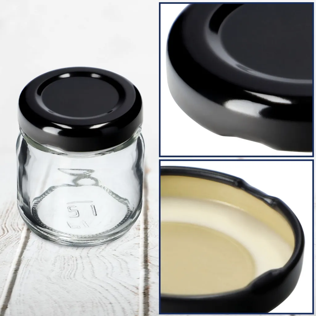 200 Coperchi Neri KADAX Falla 43mm per Conserve d'Autore - 2