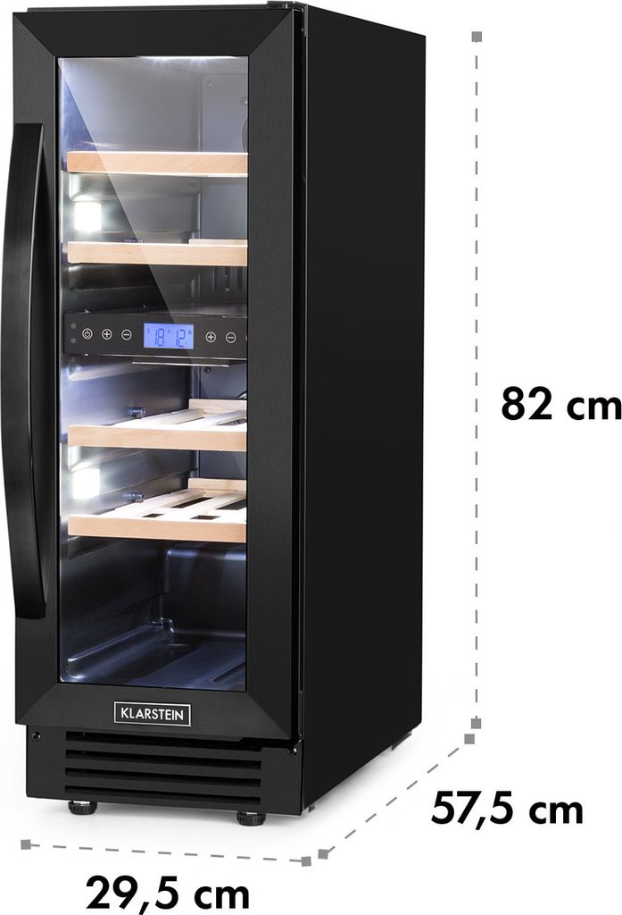 Klarstein Weinkühlschrank 2 Zonen, 53L Getränkekühlschrank, Produktbild 8