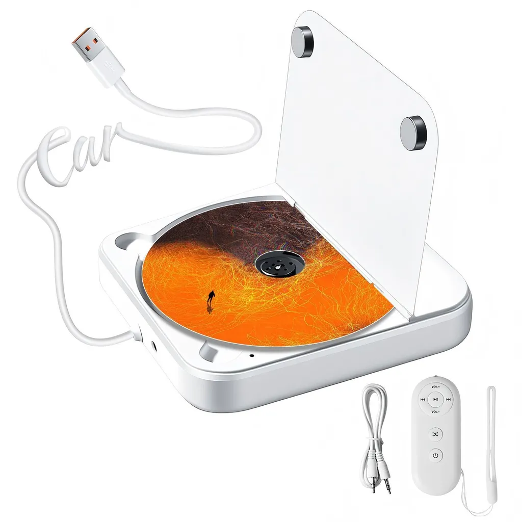 AIORBER Lettore DVD/CD USB per Auto - Sicuro e Anti-Vibrazione