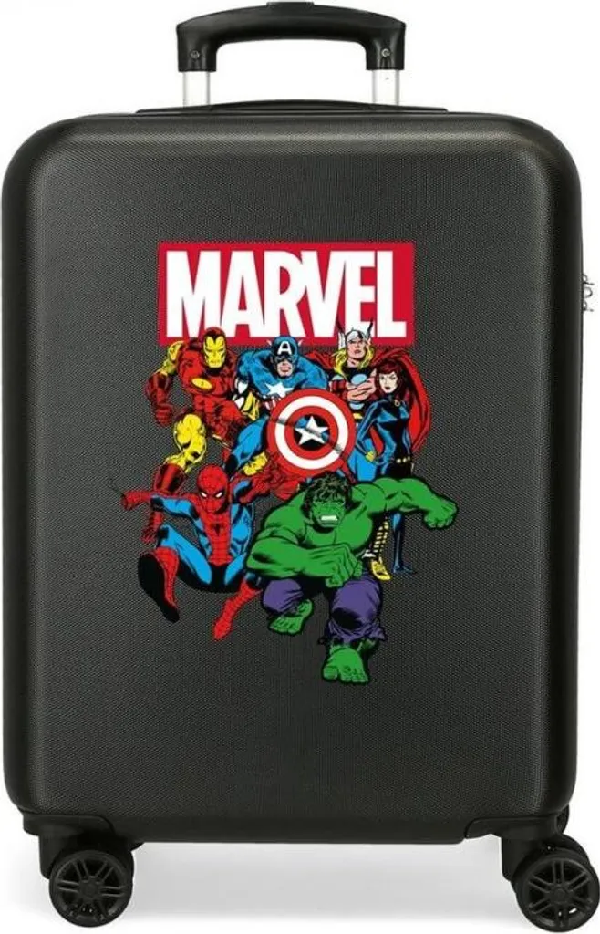 Bagage cabine rigide Avengers Sky 55cm - Valise ABS enfant bleue