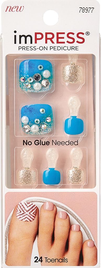 KISS | Ongles artificiels Aqua Impress - 24 pièces - Image du produit 