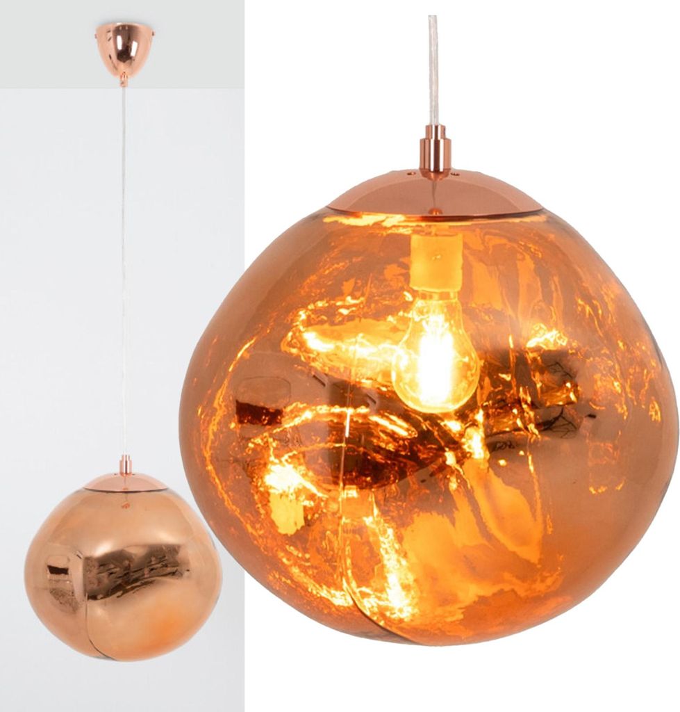 Moderne Design-Pendelleuchte mit großem unregelmäßigem Produktbild 