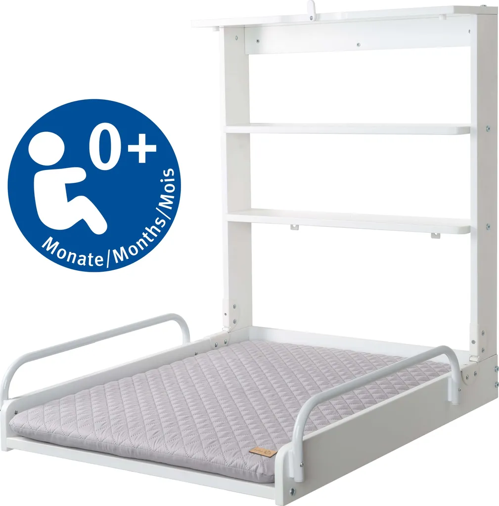 Étagère à Langer Murale Roba Pliable : Solution Gain de Place et Change Bébé